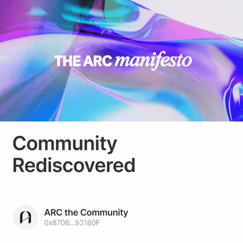 Community Rediscovered