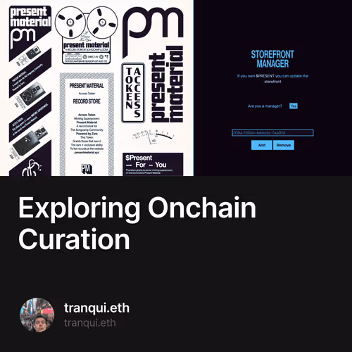 Exploring Onchain Curation