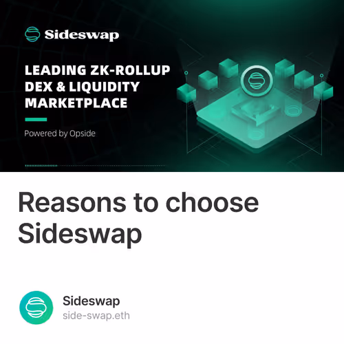 Reasons to choose Sideswap 15