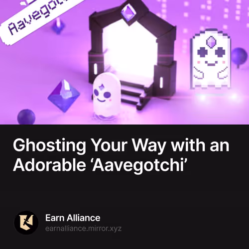 Ghosting Your Way with an Adorable ‘Aavegotchi’ 55/500