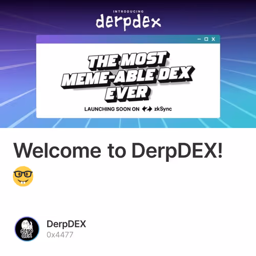Welcome to DerpDEX! 🤓 13