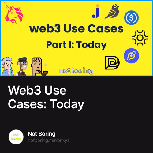 Web3 Use Cases Today