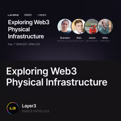 Exploring Web3 Physical Infrastructure 409/500
