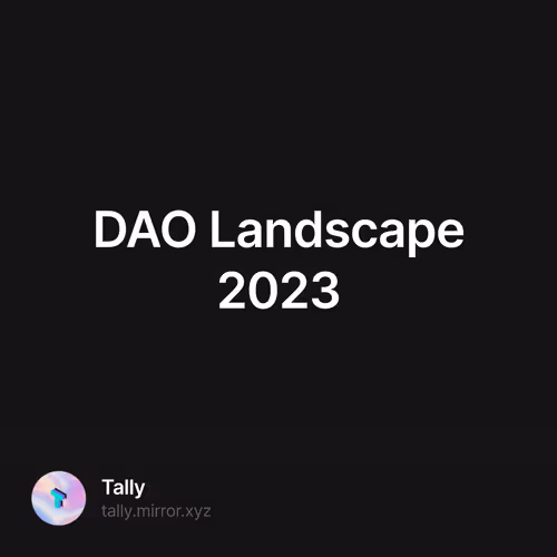 DAO Landscape 2023 270/500