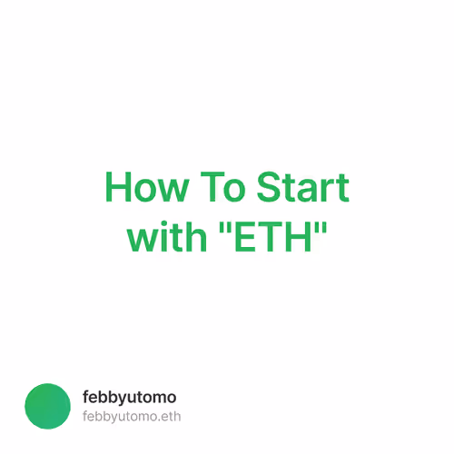 How To Start with ETH