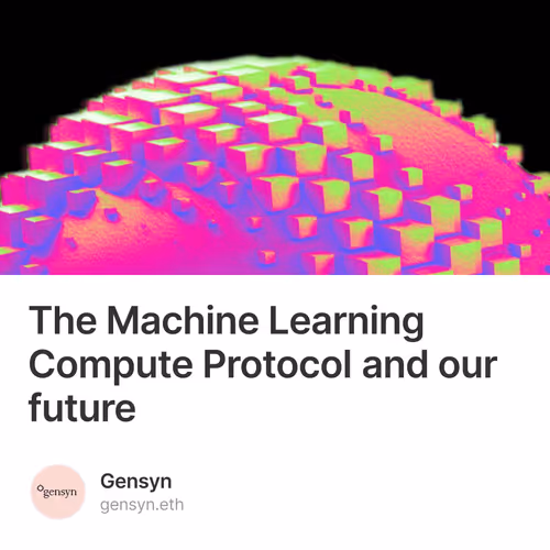 The Machine Learning Compute Protocol and our future 1039