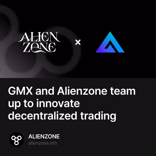 GMX and Alienzone team up to innovate decentralized trading 4