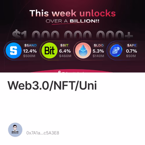 一周解读：Web3.0/NFT清算/Uni新赋能 1/500