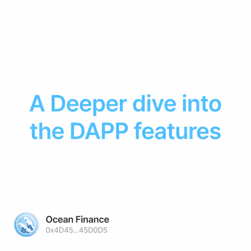 A Deeper dive into the DAPP features 2/500