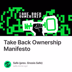 Take Back Ownership Manifesto 7021/10000