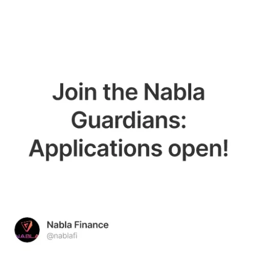Join the Nabla Guardians: Applications open! #16