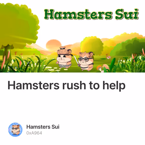 Hamsters rush to help 15/500