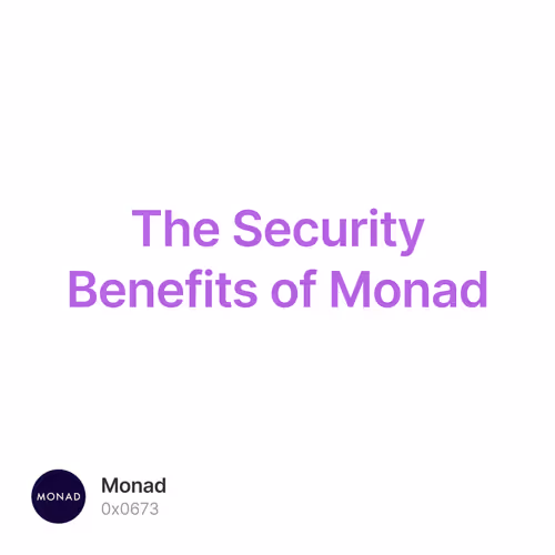 The Security Benefits of Monad 372/500