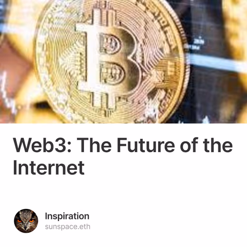 Web3: The Future of the Internet 1/500