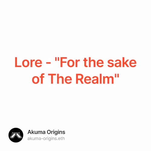 Lore - For the sake of The Realm