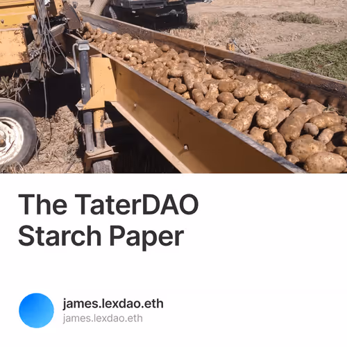 The TaterDAO Starch Paper