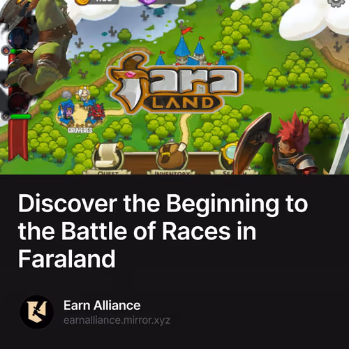 Discover the Beginning to the Battle of Races in Faraland 50/500