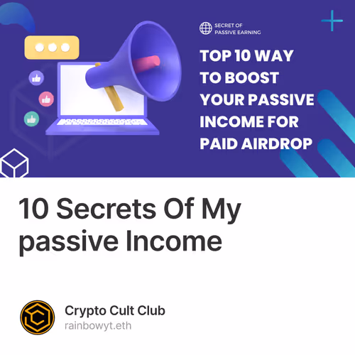 10 Secrets Of My passive Income  37/50
