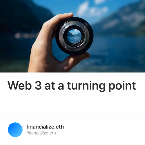 Web 3 at a turning point