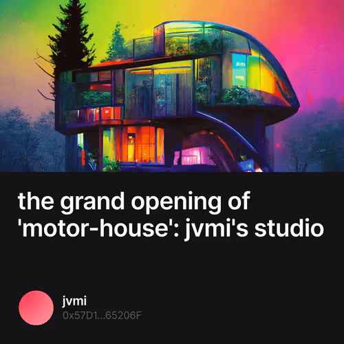the grand opening of motor-house jvmis studio V2