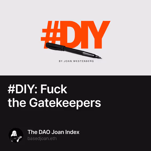 #DIY: Fuck the Gatekeepers 6/10000