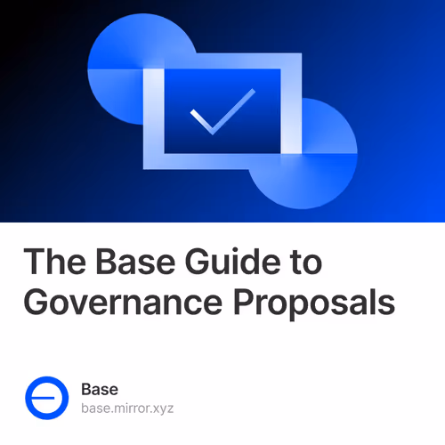 The Base Guide to Governance Proposals 12741