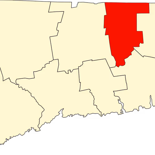 Tolland County Map
