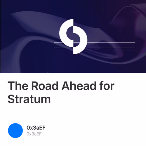 The Road Ahead for Stratum 1