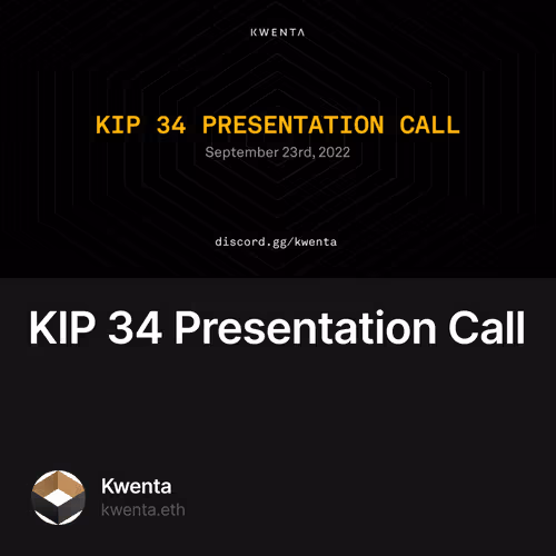 KIP 34 Presentation Call 29/500