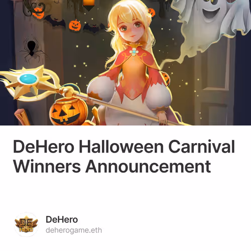 DeHero Halloween Carnival Winners Announcement
