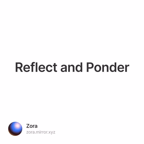 Reflect and Ponder 418/500