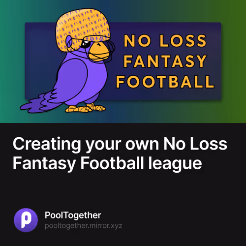 Creating your own No Loss Fantasy Football league