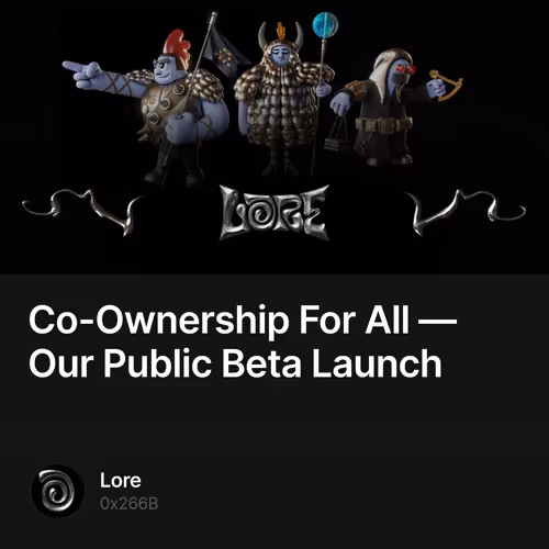 Co-Ownership For All — Our Public Beta Launch 46/500