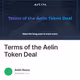 Terms of the Aelin Token Deal