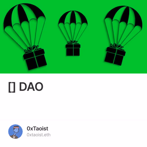 [小白篇] 空投：实现去中心化、建立 DAO 的必经之路。 2/500