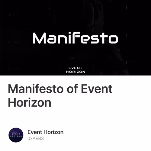 Manifesto of Event Horizon 478