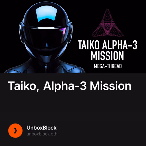 Taiko, Alpha-3 Mission 11/100
