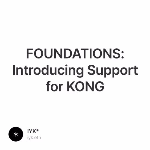 FOUNDATIONS: Introducing Support for KONG 14/500
