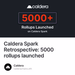 Caldera Spark Retrospective: 5000 rollups launched 75/500