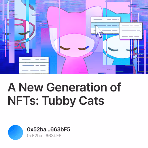 A New Generation of NFTs Tubby Cats V2