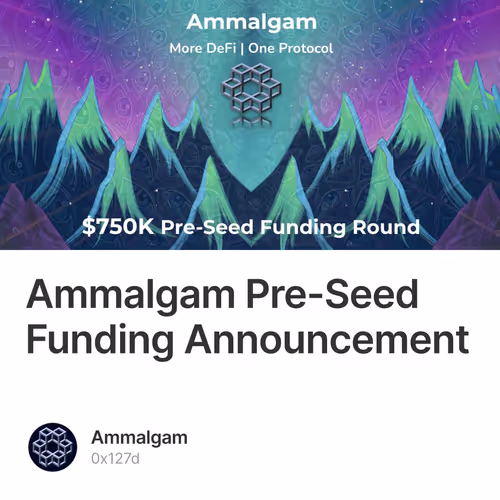 Ammalgam Pre-Seed Funding Announcement 39/500