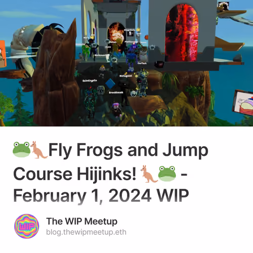 🐸🦘Fly Frogs and Jump Course Hijinks! 🦘🐸 - February 1, 2024 WIP  2