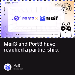 Mail3 and Port3 have reached a partnership.  363/500