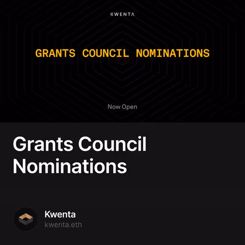 Grants Council Nominations 13/500