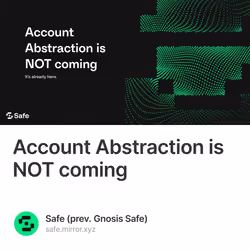 Account Abstraction is NOT coming 81/500