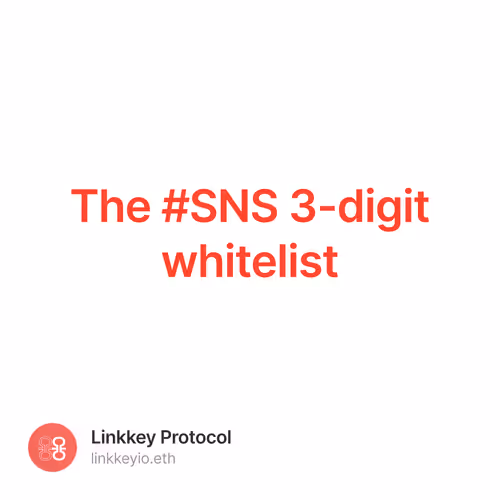 The SNS 3-digit whitelist
