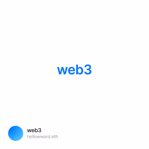 web3 - o3pes91en8