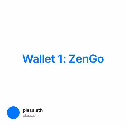 Wallet 1: ZenGo 1/500