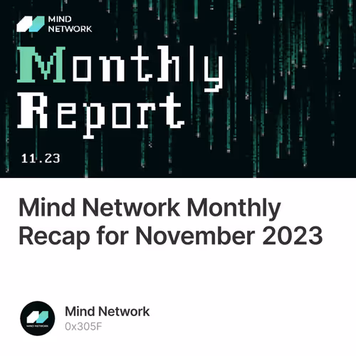 Mind Network Monthly Recap for November 2023 10