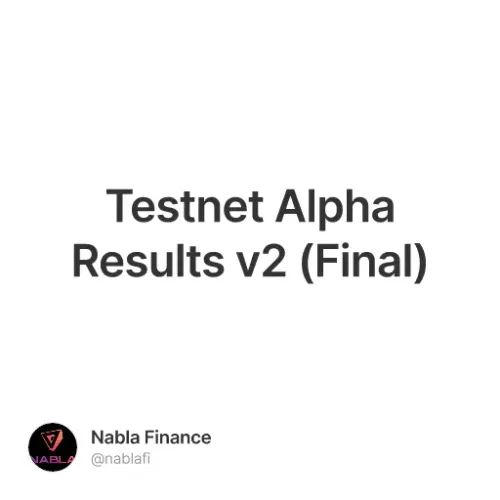Testnet Alpha Results v2 (Final) #31